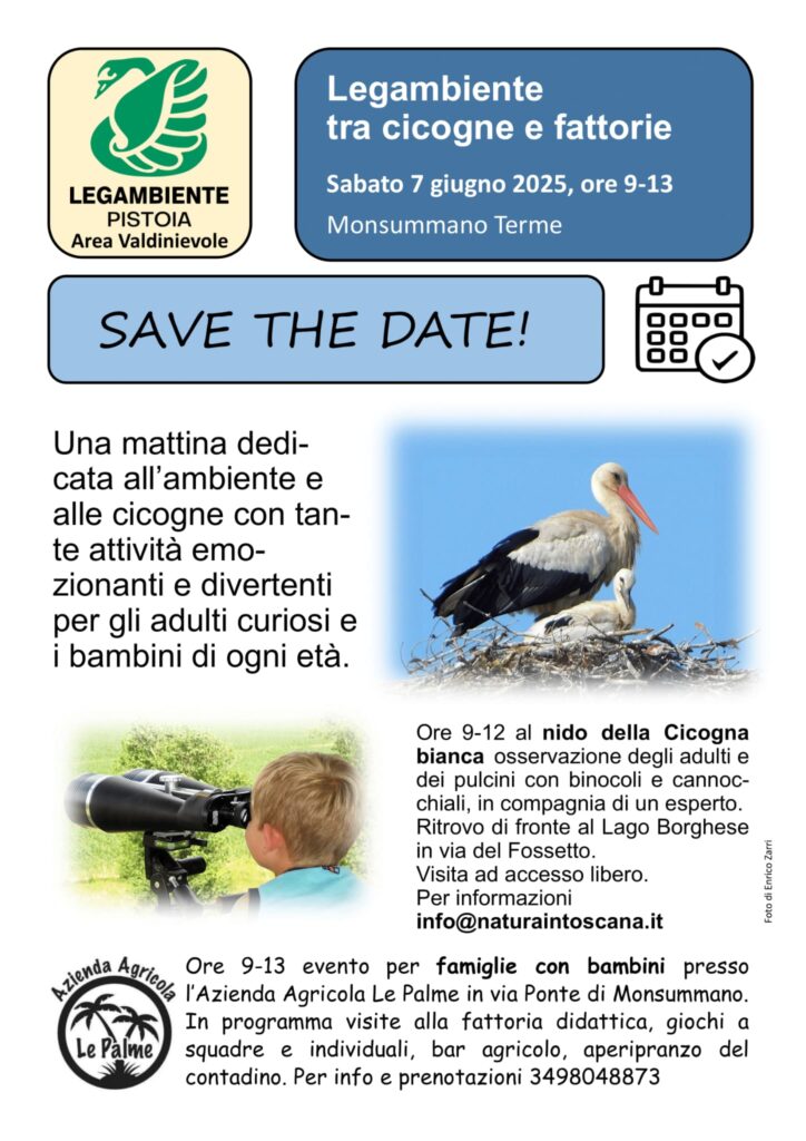 Legambiente tra cicogne e fattorie locandina