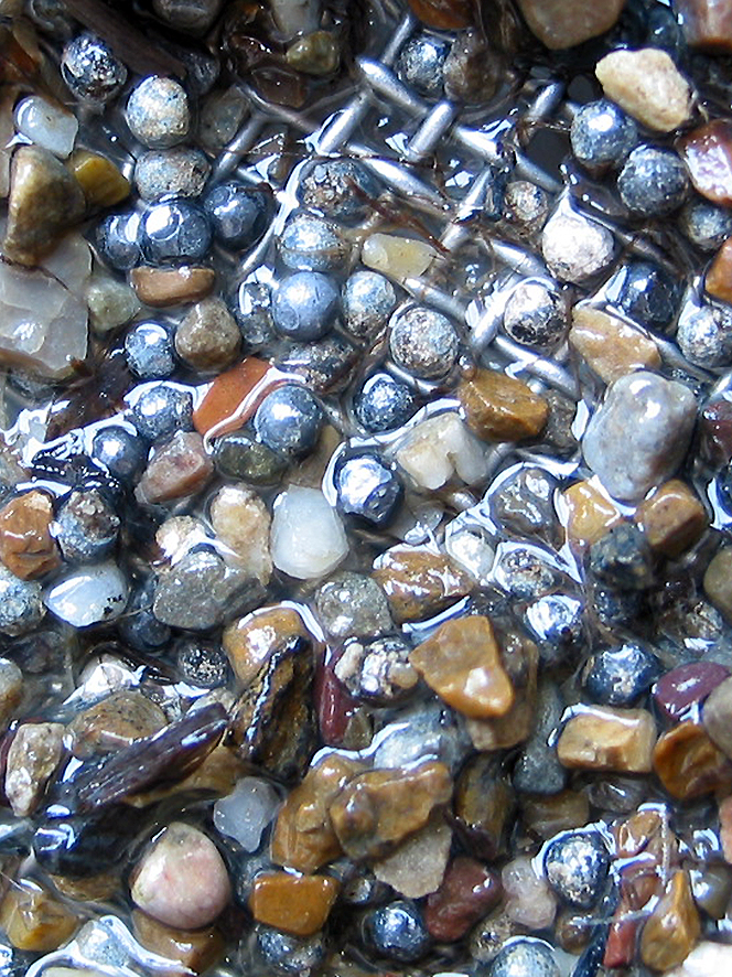 Pallini di piombo e sassolini (grit).