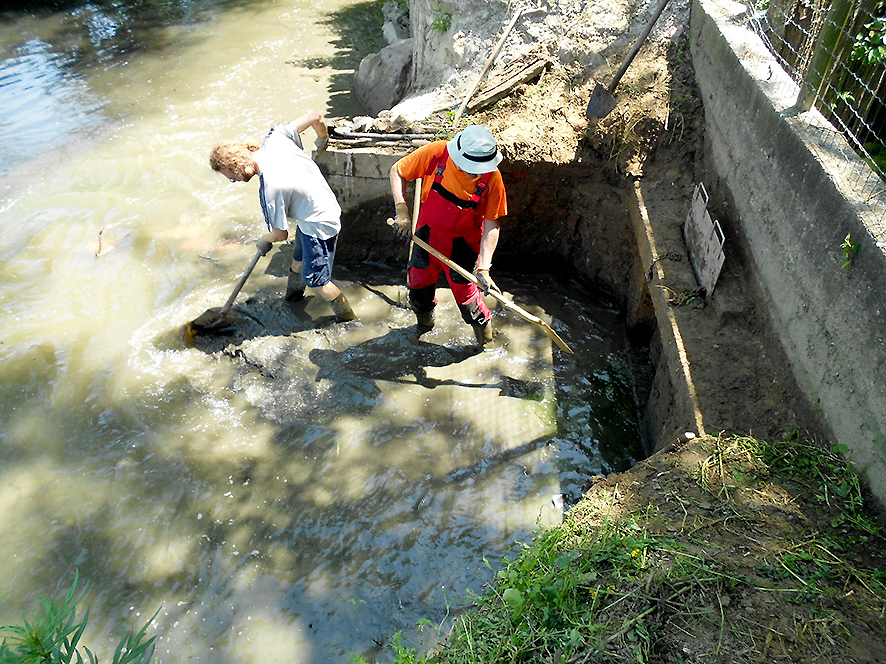 2015, manutenzione calla Area Righetti, dopo (foto Alessio Bartolini).